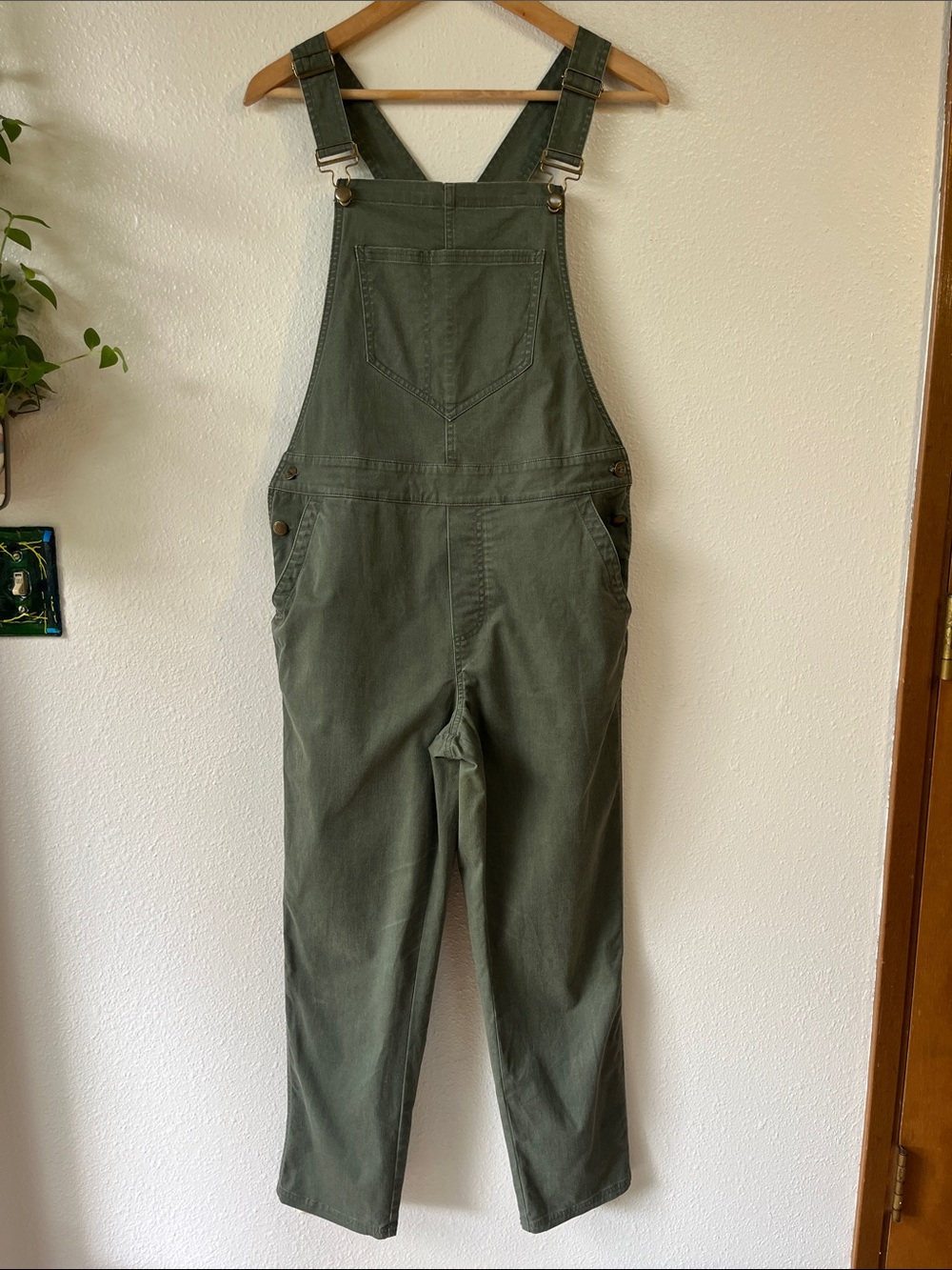 Toad & Co. Green Overalls Organic Cotton Blend S